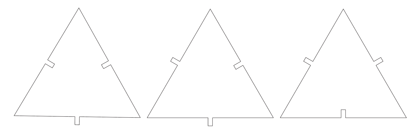 Triangle pattern variations